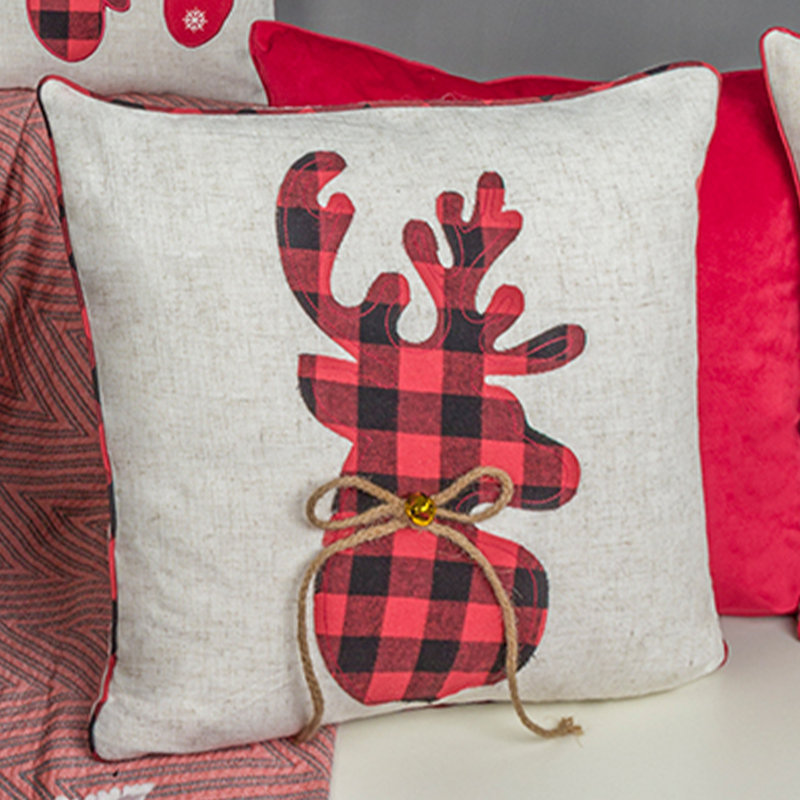 Housse de coussin décoratif Christmas Christmas Reindeer