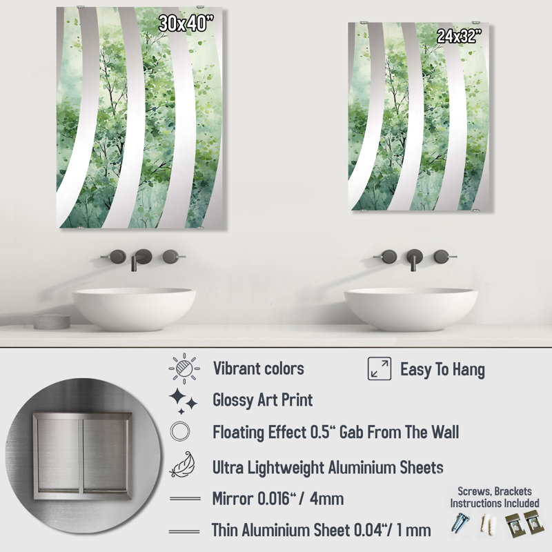 Miroir mural Freeckje, 40 po x 30 po