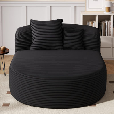 Compression sofa with two living room support pillows