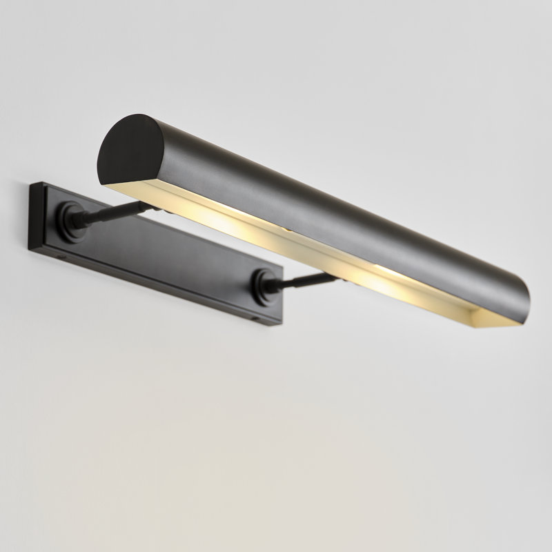 Mendee Dimmable Wall Mounted Picture Light, Black, 2.38" H x 30" W x 10.3" D