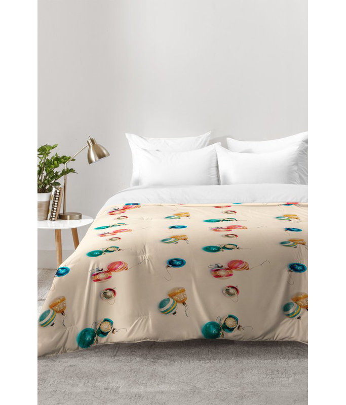 Morgan Kendall Polyester Comforter Set, Full/Queen Comforter + 2 Standard Shams