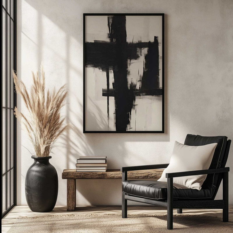 Contrast in Silence II, reproduction, Cadre opaque blanc, H 15 po x l 12 po