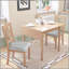Table de salle à manger extensible de 29 à 45 po pour 4 personnes, table de cuisine pliante avec pieds en bois d'hévéa, table de salle à manger peu encombrante pour le salon, la cuisine, la salle à manger et le petit espace (table seulement)-1140499350