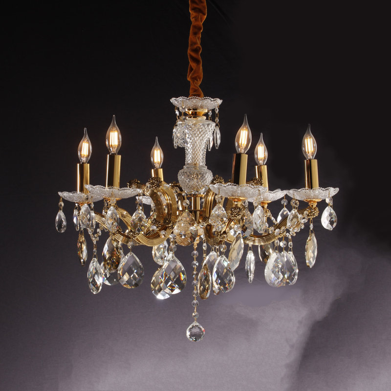 Lustree 6 lumières façon bougie/classique Roeder