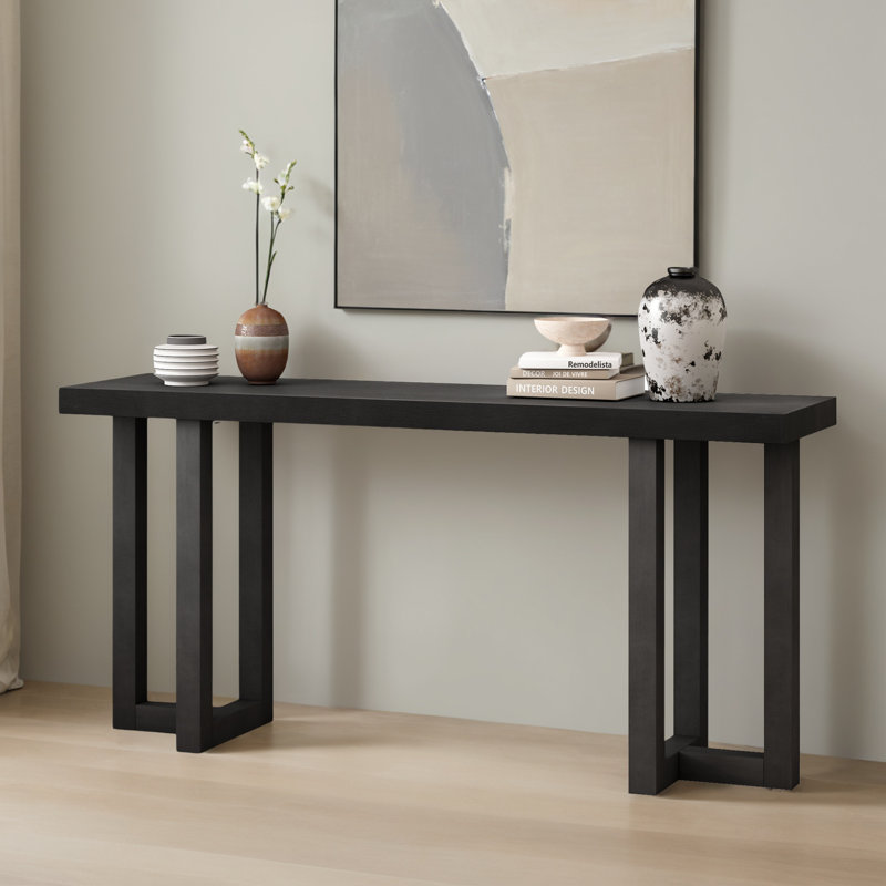 Table d'appoint 63,02 "pour le couloir, Noir