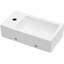 Lavabo de salle de bain 18 po x 10 po - fixation murale, céramique, acide, fixation murale charmante, surface lisse,