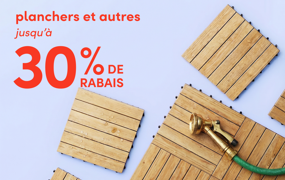 planchers et autres en solde