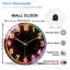 Horloge murale en verre Rainbow Neon