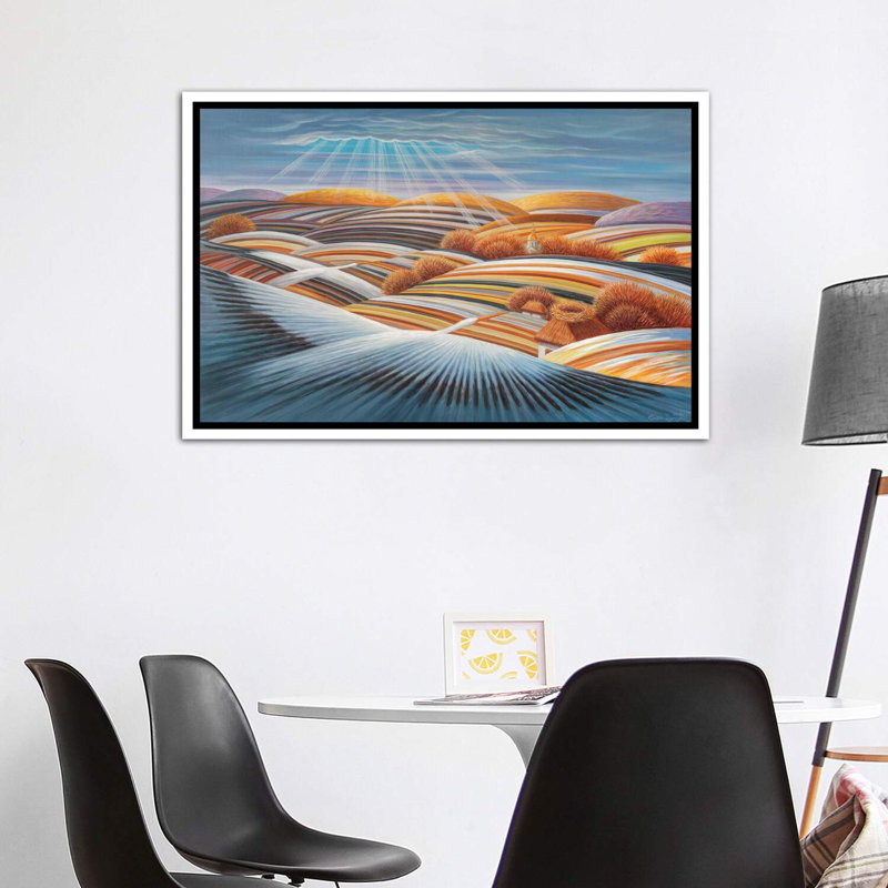 «To The Home Nids» - Imprimé, H 40 po x l 60 po x 1,5 po, Toile blanche encadrée