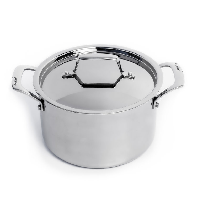 Professional SS 18/10 Tri-Ply 4Qt Stock Pot With SS Lid, 8