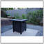 Foyer de table d'extérieur au gaz propane de 25 po de hauteur - procédé de sculpture résistant aux températures élevées de 50 000 BTU pour des matériaux écologiques avec l'effet du grain de tissage du rotin-114839078
