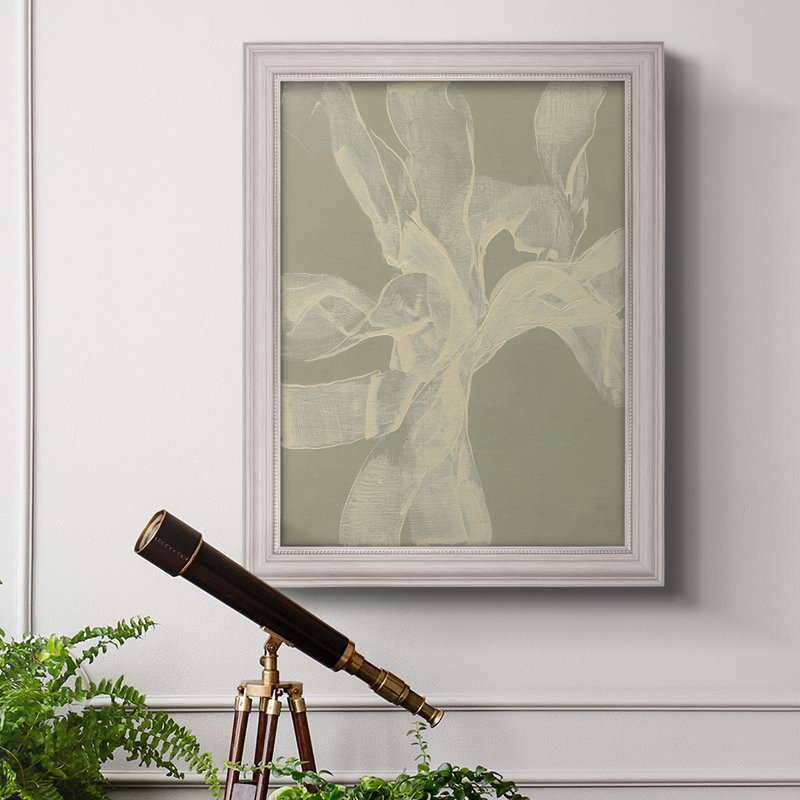 " White Ribbon On Celadon II ", 41" H x 29" W x 2.5" D