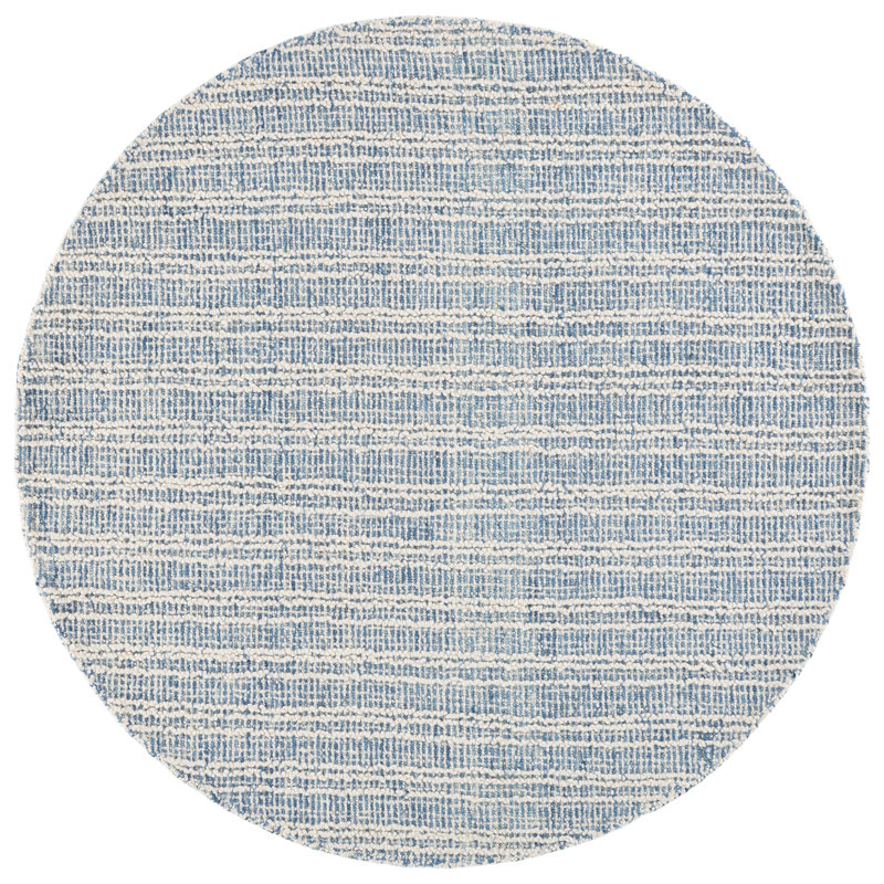 Metro 810 Hand Tufted 80% Wool; 20% Cotton Striped Rug, 6'-0" X 6'-0" Round