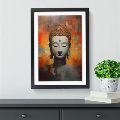 Buddha Contemporary Art - Framed Print