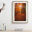 Autumn Forest Pathway In Abstract - Single Picture Frame Painting-55456922-55456918