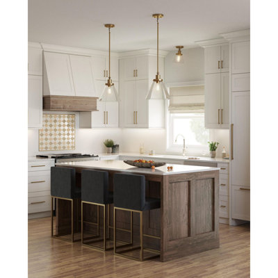 Progress Lighting Hinton 1-Light Pendant with Clear Seeded Glass