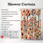 Rideau de douche Folk Motif Fusion - Premium-643184471