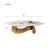 Aneia 51.2'' L Oval Coffee Table with Musical Note Base-455723756