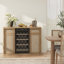 Buffet et armoire à vin 50,4 po Retro Minimalisme 