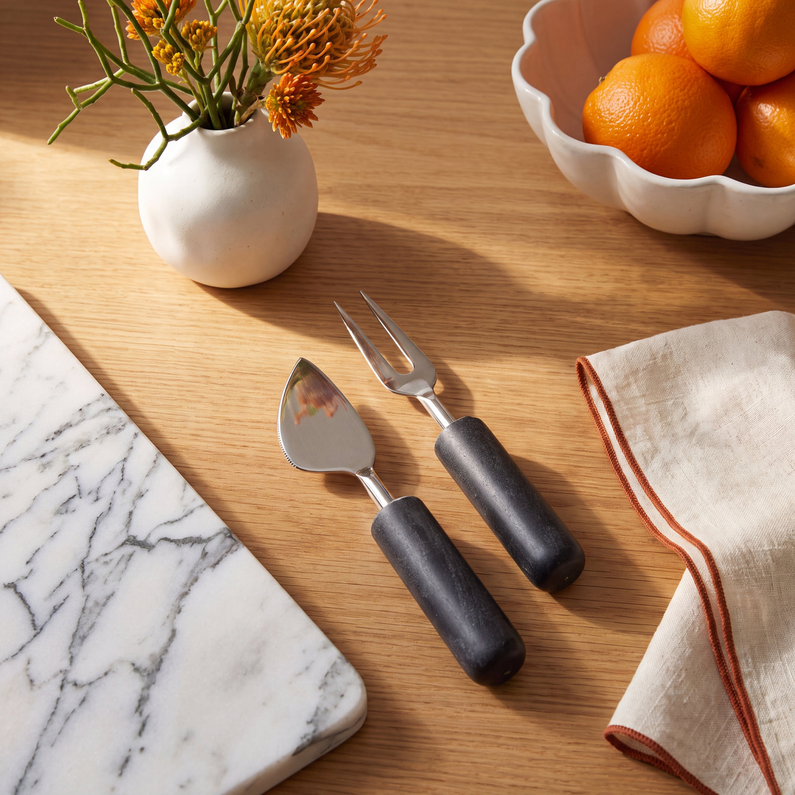 Volusia Stainless Steel Cheese Serving Set