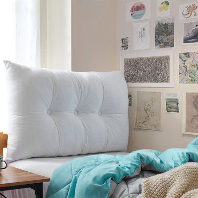 Rainha Plush Tufted Twin XL Dorm Headboard
