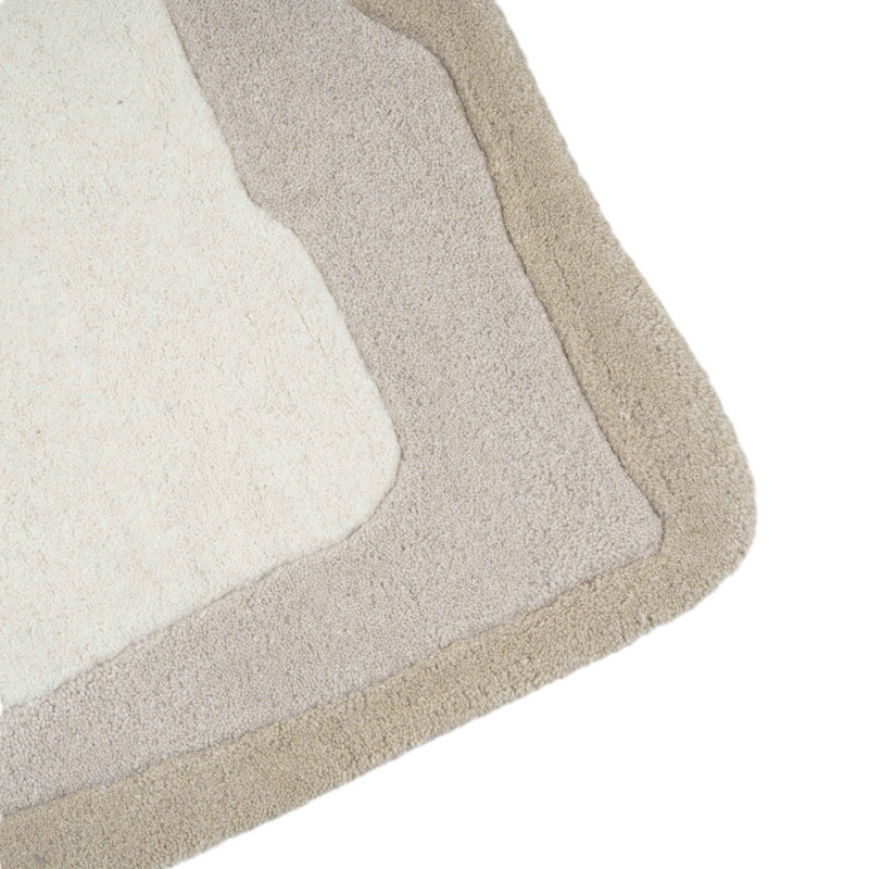 Tapis brun clair Tarba, Rectangle 5 pi x 7 pi
