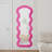 Flannel Full Length Wave Rose Floor Mirror  For Bedroom Living Room Hanging Or Against The Wall-1386376502