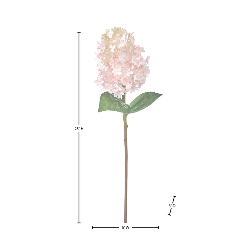 Tige d'hortensia Pinnacle 25 po , Rose