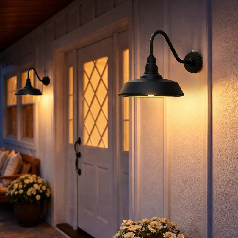 Black Barn Light, 14" H x 12" W x 18" D