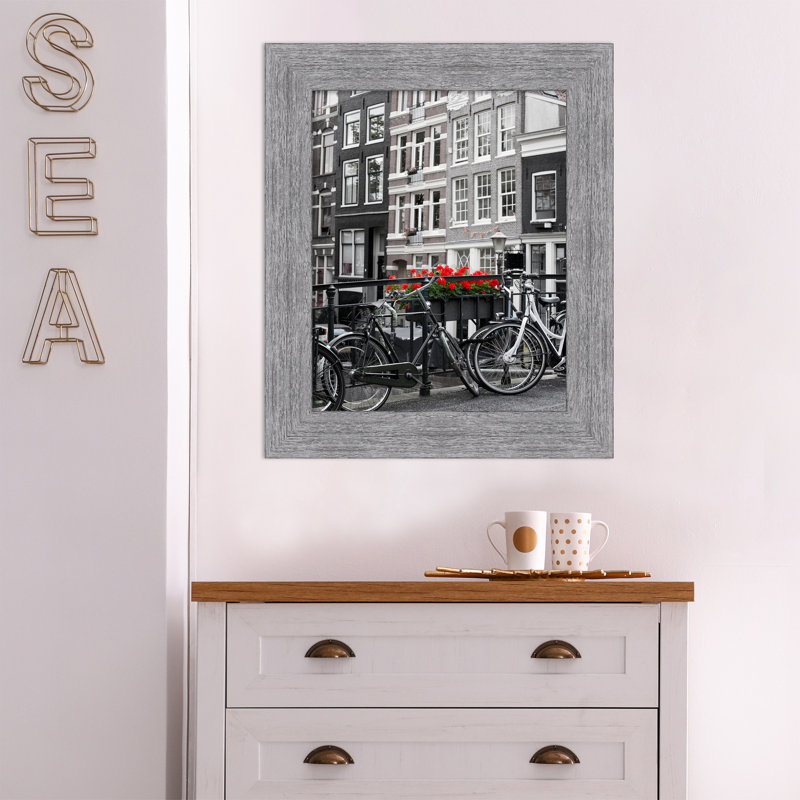 Taquia Gray Picture Frame with Mat, 16" x 20"