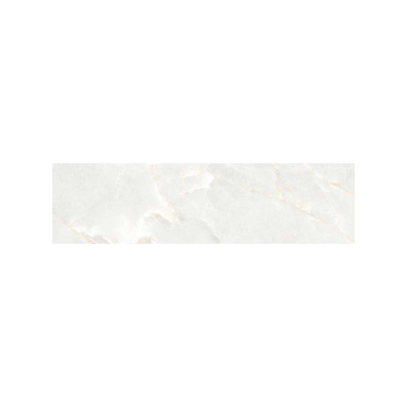 Carreau de mur de porcelaine poli blanc 4 po x 12 po Botticino