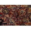 Tapis bleu marine en laine noué à la main de conception unique 1960S 9 pi 7 po x 12 pi 9 po Siet