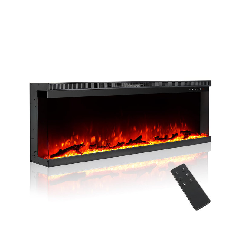 Flint Belfry Heating 3-Sided Luxury Electric Fire, 44cm H x 127cm W x 20cm D
