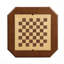 Table de jeu octogonale en merisier brun de 71 cm (28 po) avec tiroir