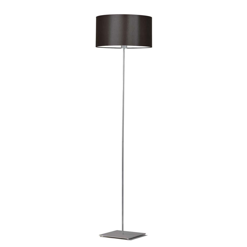 Asawer 156cm Traditional Floor Lamp, Brown, Brushed Steel