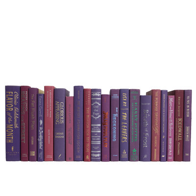 Livres décoratifs - Livres Berry - Livres mauves au pied