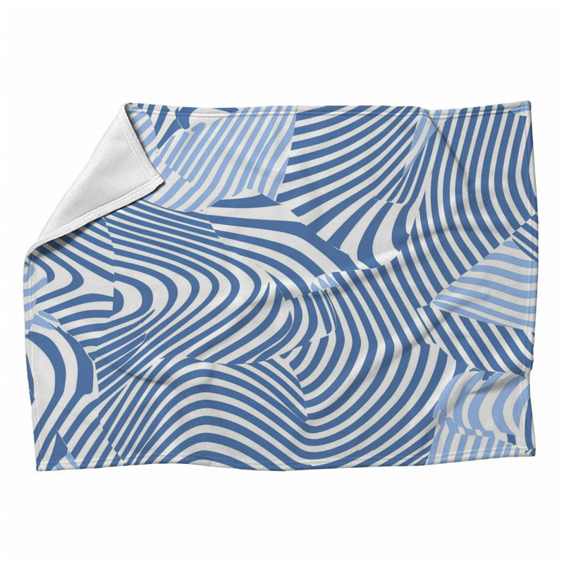 Plain Weave Muslin Machine Printed Throw Blanket, 60" L x 50" W