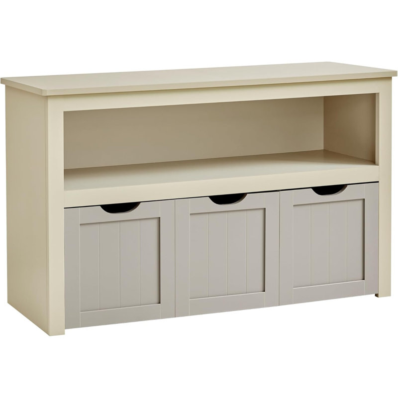 4 Pair Shoe Rack, Beige/Grey