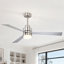 Ventilateur de plafond d'intérieur moderne à 3 pales avec lumière DEL et télécommande Chandrika