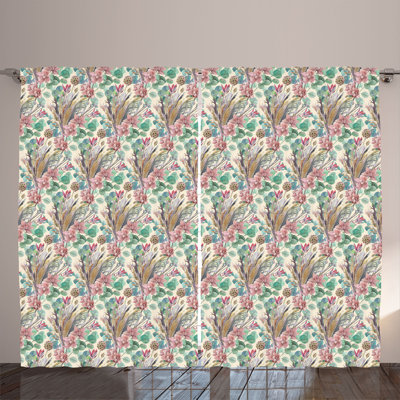 Callimont Polyester Semi Sheer Curtain Pair