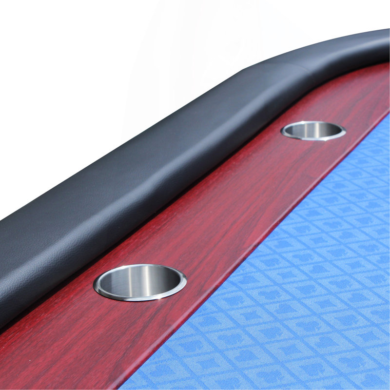 Table de poker 96 po pour 10 joueurs avec structure en bois Speed