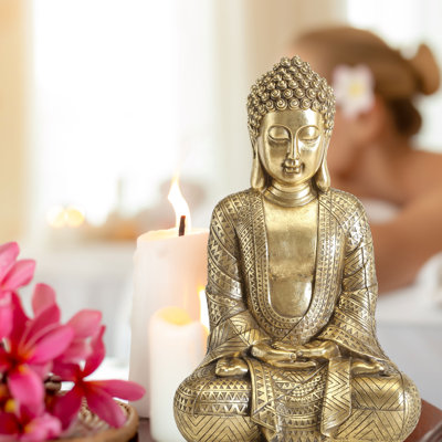 Efima Buddha Figurine, 15.25 Inches