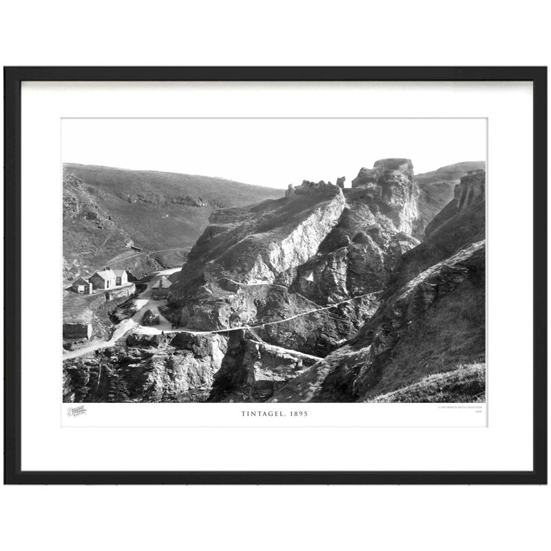 Tintagel, 1895 by Francis Frith - Single Picture Frame Print, 45cm H x 60cm W x 2.3cm D