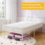 Structure de lit plateforme simple en métal avec tête et pied de lit, aucun sommier requis-2138644798