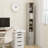Tall Slim Bathroom Storage Cabinet With 1 Door And 2 Adjustable Shelves