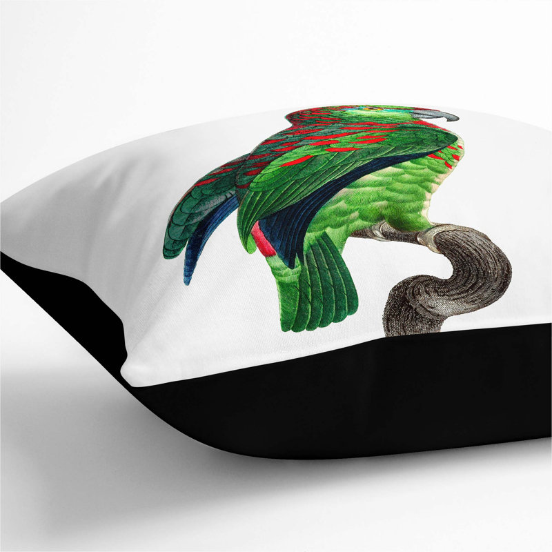 Square Throw Cushion, Black, 40cm H x 40cm W x 15cm D