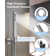 Pressure Balanced  LCD Display Shower System 12" Rain Shower Faucet with Rough-in Valve