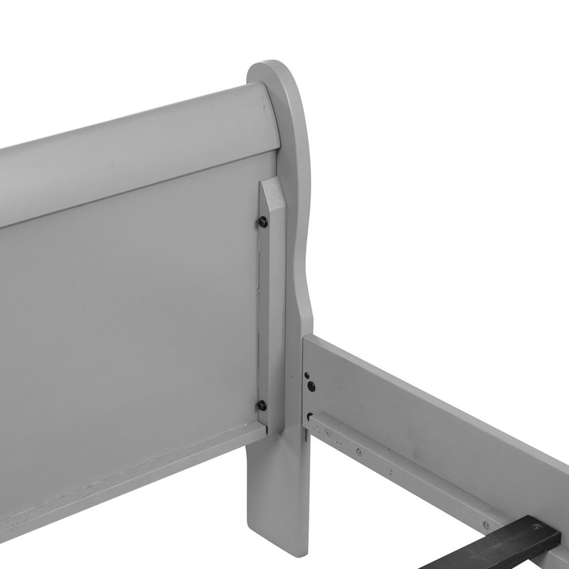 Lit-bateau Emelinda, Double, Gris