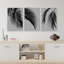Tropical Palm " IDEA4WALL Framed Canvas Print Wall Art Tropical Jungle Palm Leaf Botanical Prints Minimalist Modern Art Nature Wall Decor For Bedroom " 3 - Pieces