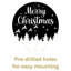 Art mural en métal «Merry Christmas»-887454536